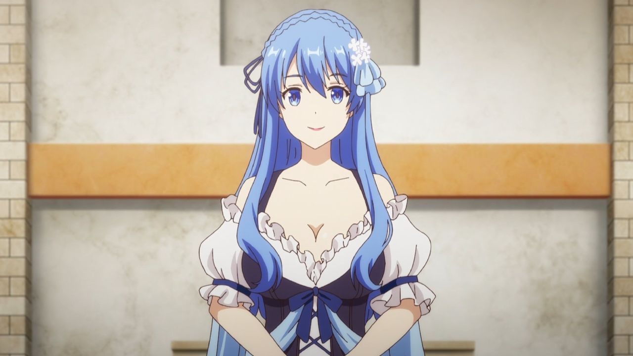 Blue haired anime girl HD wallpaper  Wallpaper Flare