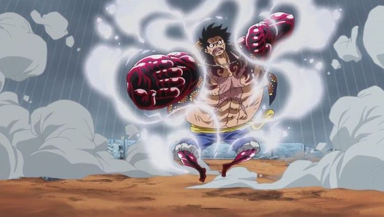 what episode does luffy use gear 4